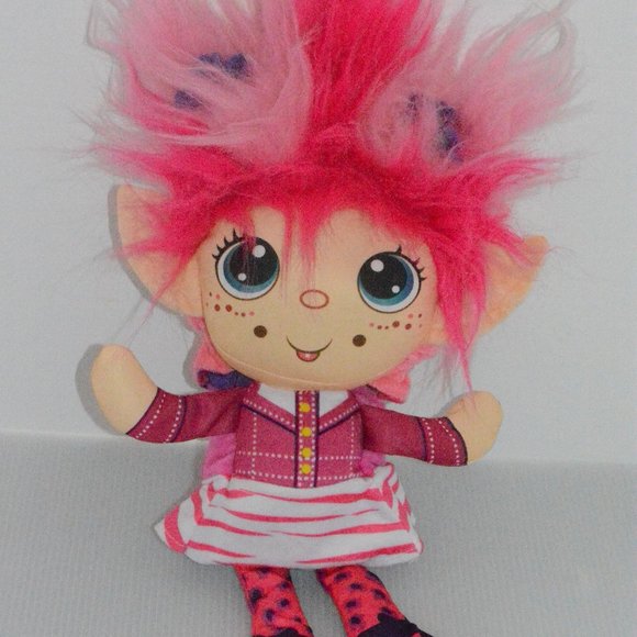 Flip Zee 2 in 1 Trolls Plush Pink Elf Doll Toy 15" - Picture 1 of 9